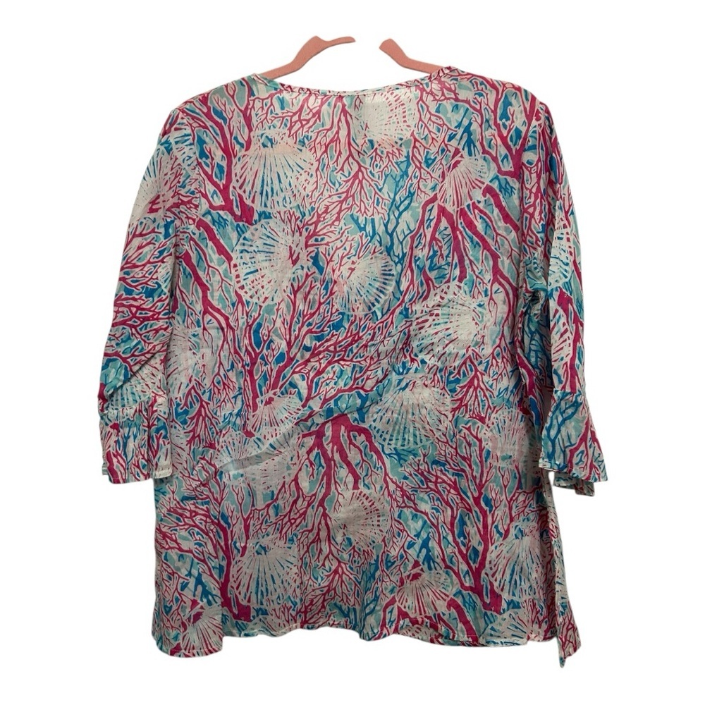 Casey Key Pink and Blue Tunic Top - Picture 5 of 5